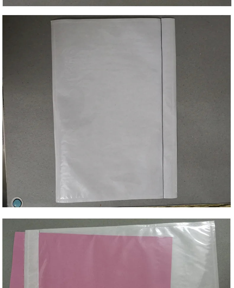 100PCS Transparent Envelope Bags – Clear Pouch with Packing List Enclosed Printing for Invoices & Packing Slips