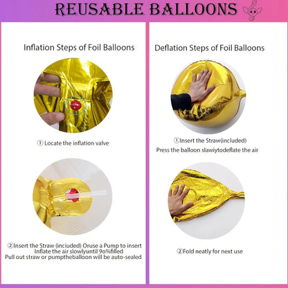 7-Piece K-Pop Music Birthday Balloon Set - Guitar, Disco Ball, and Musical Symbol Decorations for Birthdays and Anniversary Parties