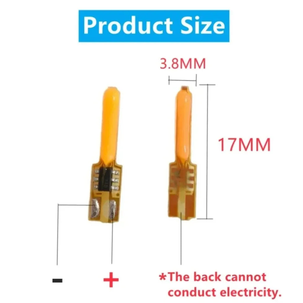 DC 3V COB LED Flickering Flame Filament - Edison-Style DIY Candle Bulb for Party and Decorative Lighting