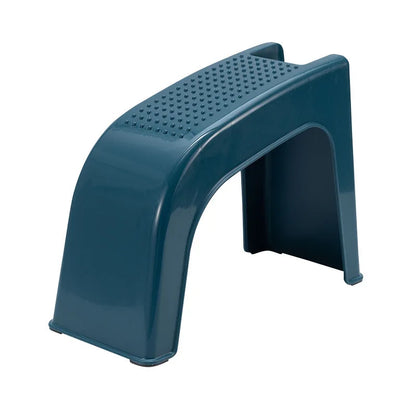 Manicure & Pedicure Foot Stool – Anti-Skid Plastic Stand with Grooves for Toenail, Leg & Shower Foot Support