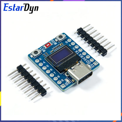 ESP32-C3 SuperMini Development Board with 0.42-Inch OLED - WiFi Bluetooth Module with Ceramic Antenna for DIY Projects