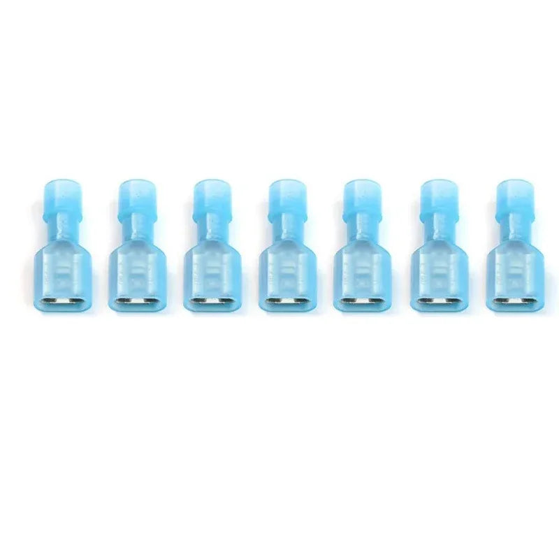 Nylon Insulated Spade Terminal Wire Connectors Kit – Brass Crimp Connectors 16–14 AWG (10–100PCS Multi-Pack)