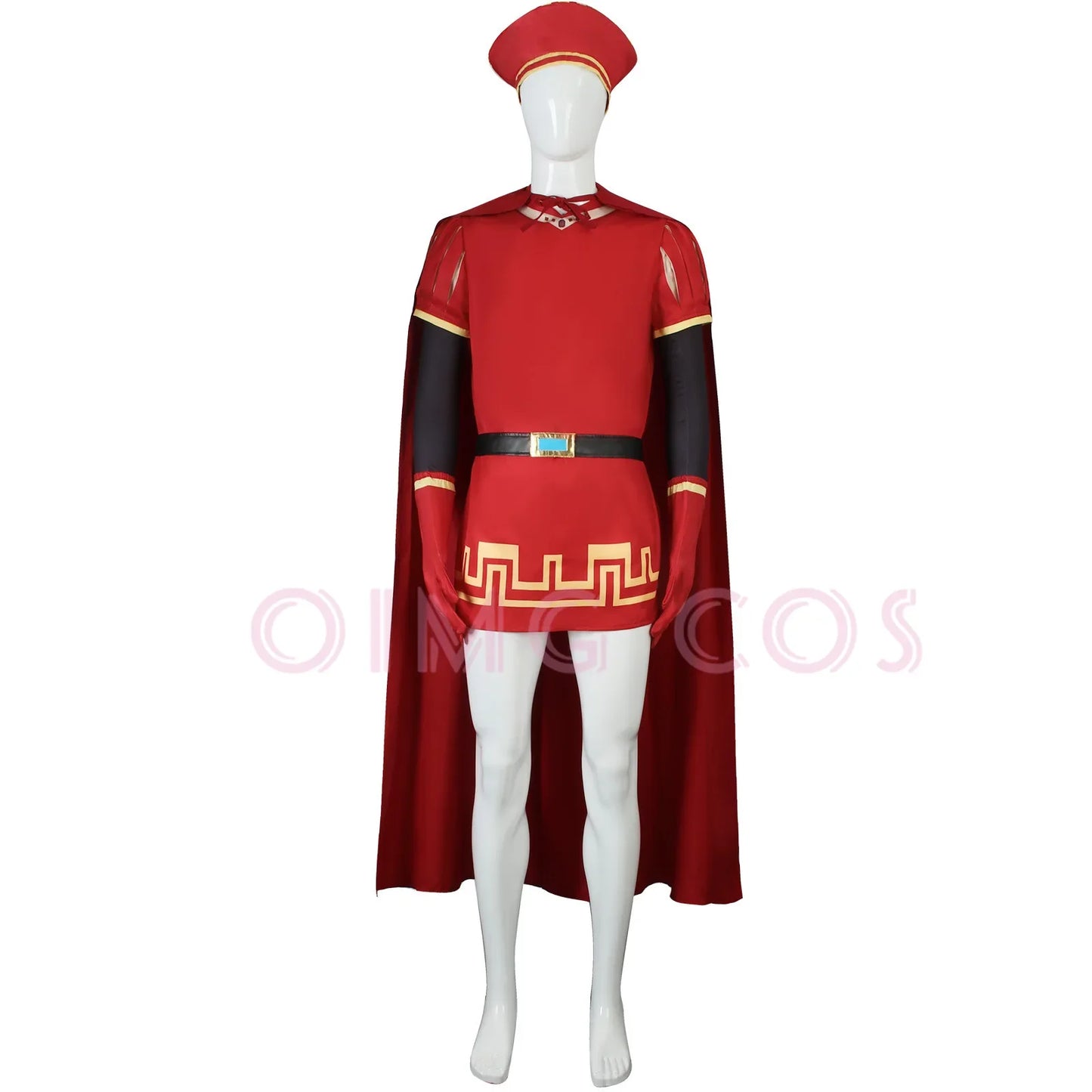 Lord Farquaad Cosplay Costume — Shrek Halloween & Carnival Outfit with Wig for Anime & Role-Playing Parties