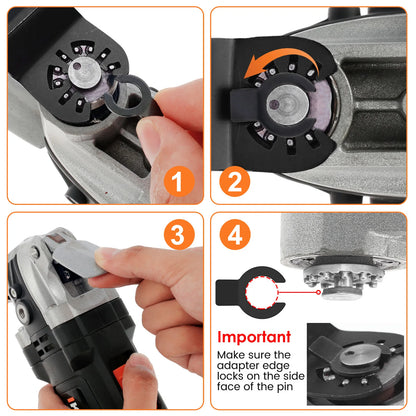 88/56Pcs Oscillating Saw Blades Set – Carbon Steel Multi-Tool Blades for Wood, Metal & Plastic Cutting, Heavy-Duty Universal Cutter Kit