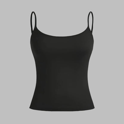 Women’s Slim Strap Tank Top – Breathable Summer Sleeveless Casual Top