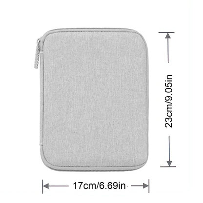 Portable Travel Data Cable Storage Bag – Double Layer Power Bank, U-Disk & Earphone Organizer