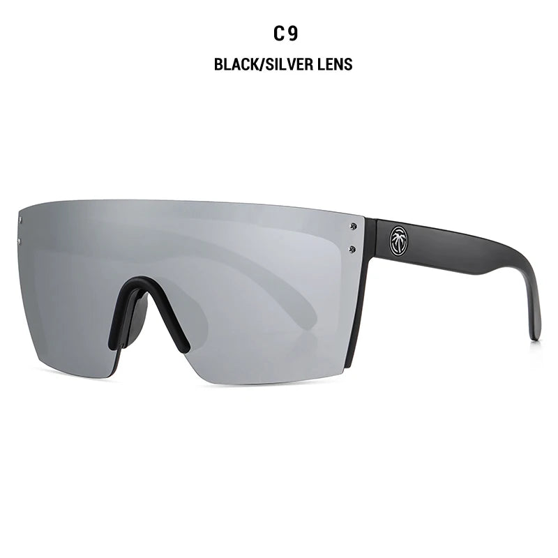 NEW Luxury Brand Mirrored Polarized Sunglasses — Men’s Sport Goggles with UV400 Protection & Case