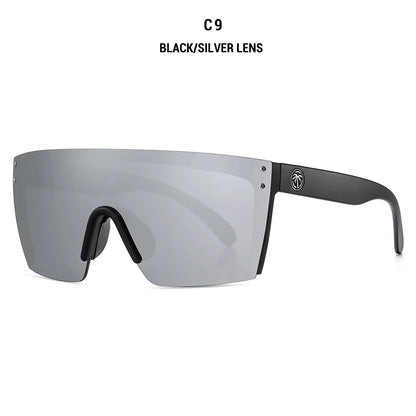 NEW Luxury Brand Mirrored Polarized Sunglasses — Men’s Sport Goggles with UV400 Protection & Case