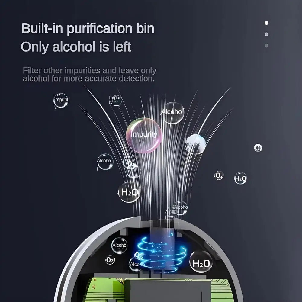 New Mini USB Rechargeable Alcohol Breathalyzer – Professional Alcoholometer with Large Battery Capacity