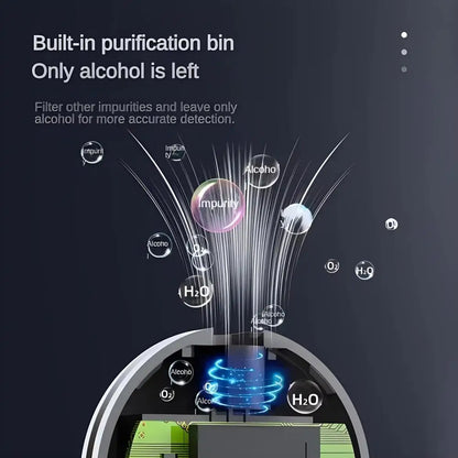 New Mini USB Rechargeable Alcohol Breathalyzer – Professional Alcoholometer with Large Battery Capacity