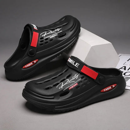 Men’s EVA Hole Mules Slippers – Thick Soft Platform Non-Slip Slides Comfortable Summer Sandals