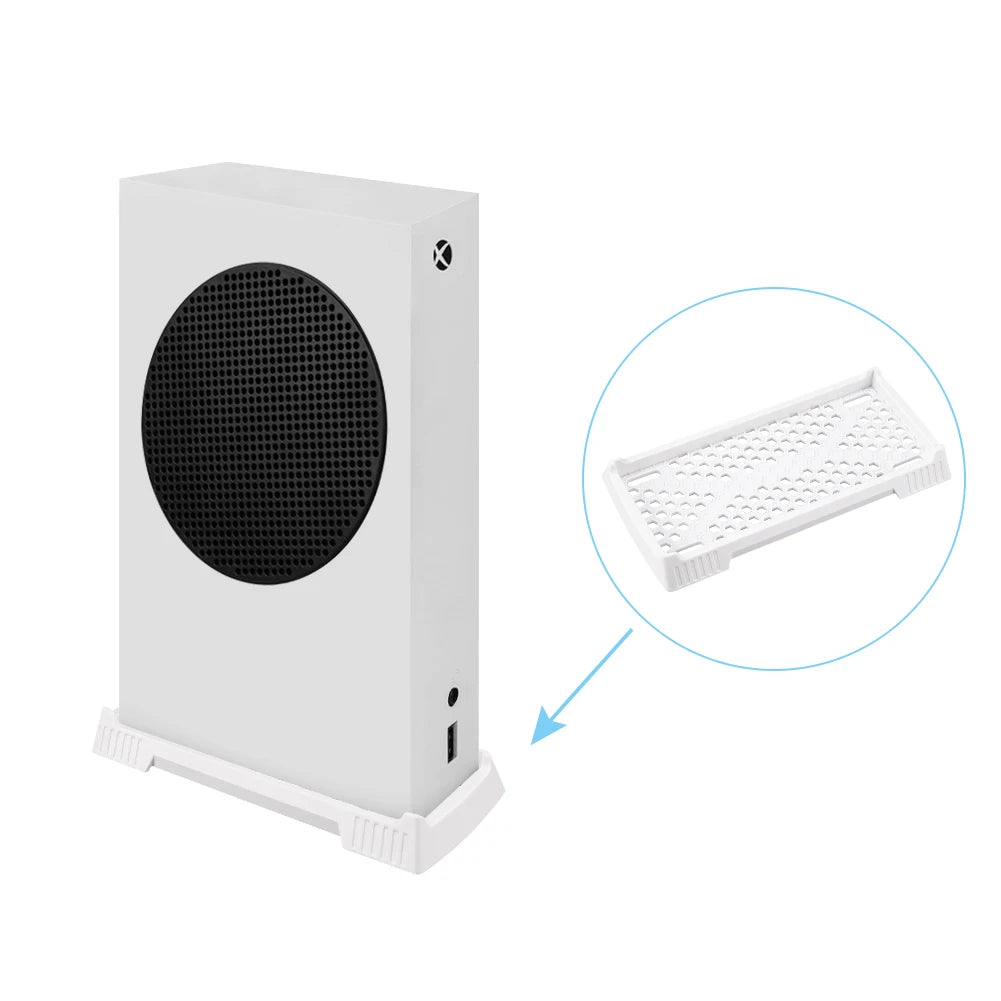 Xbox Series S Vertical Stand with Cooling Vents – Console Holder & Cooling Base