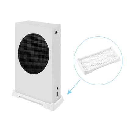 Xbox Series S Vertical Stand with Built-in Cooling Vents – Console Holder Cooling Dock Station Game Accessory Base for Improved Airflow