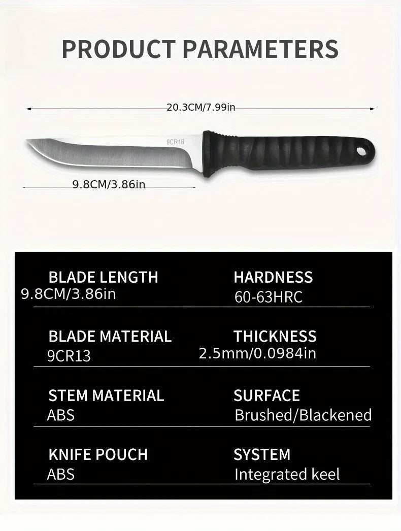 High Hardness Outdoor Survival Knife: Self-Defense Swiss Army Knife - Portable Mountaineering Tool for Camping & Hiking
