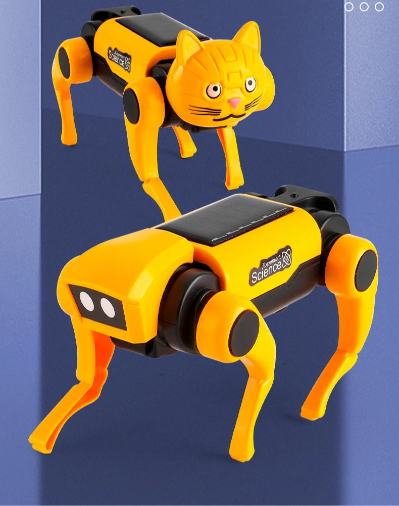 Solar Powered Robot Dog Kit – DIY STEM Science Experiment Toy for Kids, Educational Puppy Model, Christmas Gift