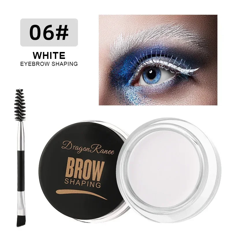 Matte Brown Black Eyebrow Cream – 3D Natural Tint Gel Wax, Waterproof & Long-Lasting Brow Enhancer