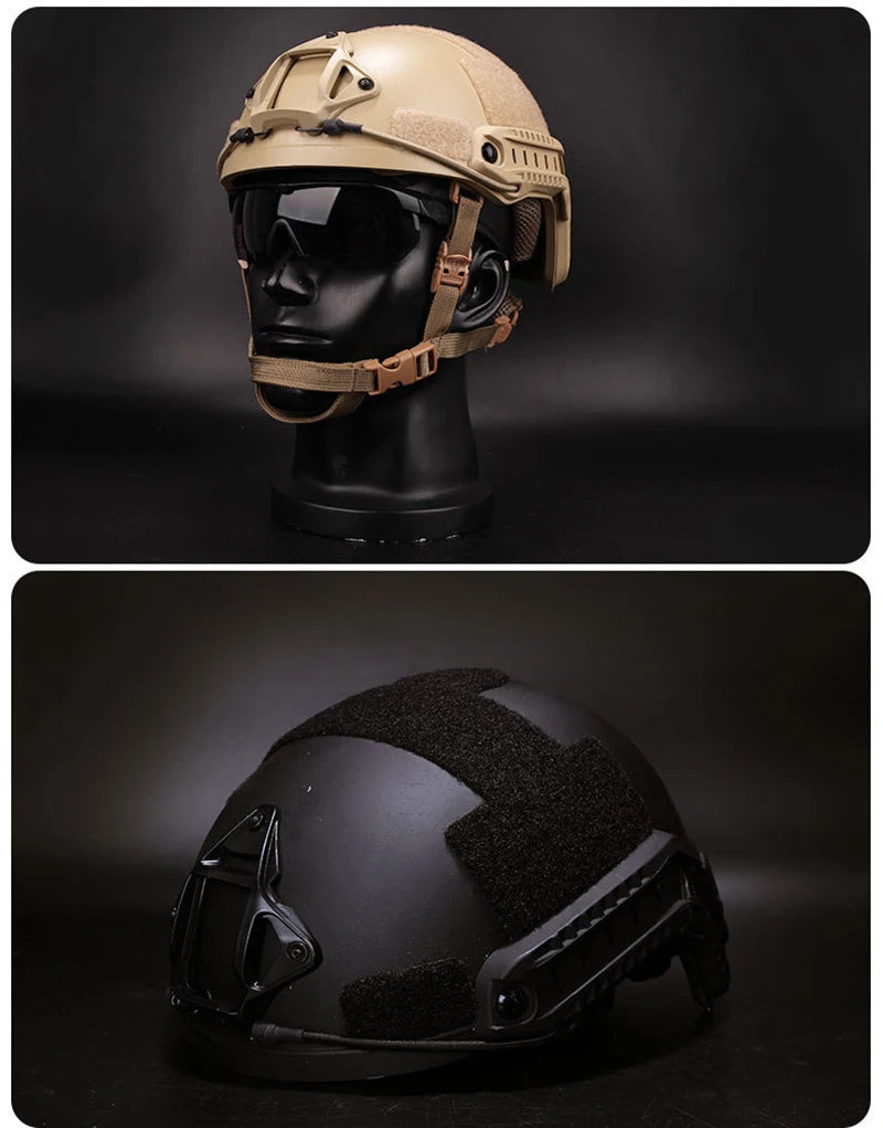FAST Tactical Helmet – Kevlar High-Quality Outdoor Hunting Helmet with Wendy Floating Pad