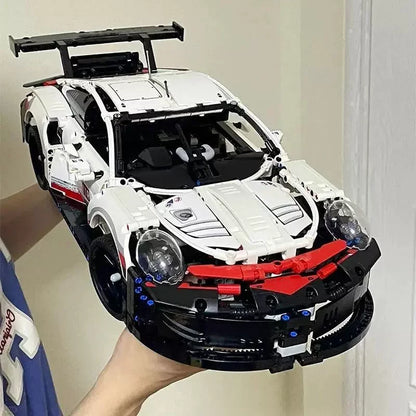 1580PCS RC Car Building Set – 1:10 Technical Racing Car with Motor & LED Lights, Adult Toy Gift