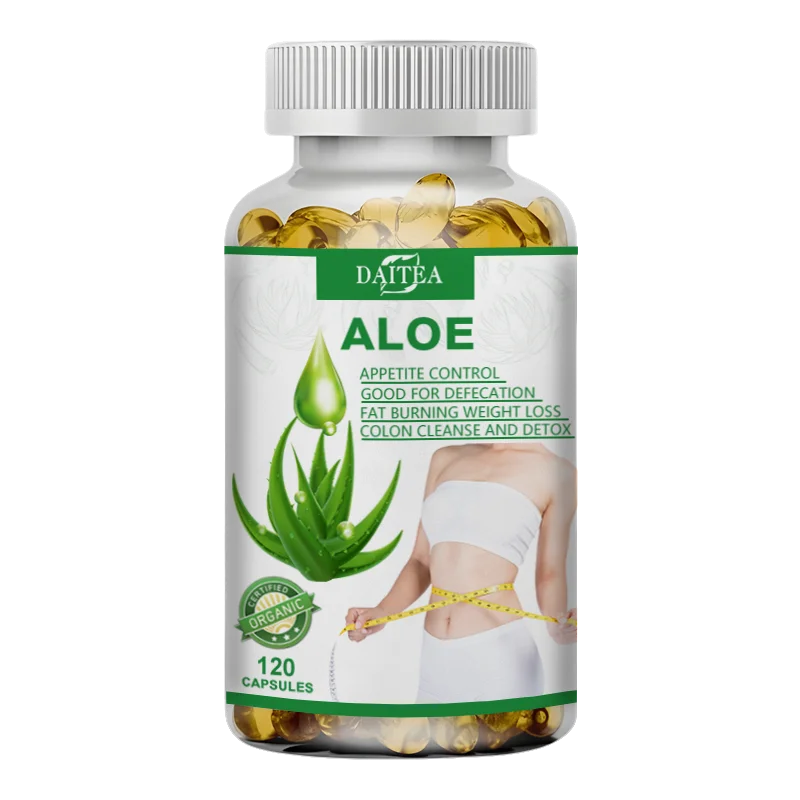 Aloe Vera Extract Capsules – Maximum Strength Detox, Acidity Balance & Immune Support, 120 Capsules