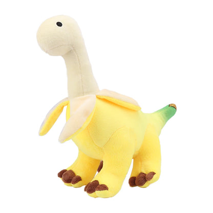 Cute Peeled Banana Brontosaurus Plush Toy – Soft Stuffed Dinosaur, Kawaii Animal Gift for Kids