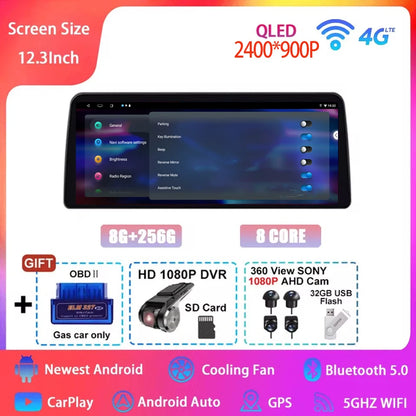 Android 15 Car Radio for Honda Civic FE/FL 2021-2023 - 12.3 Inch Multimedia Touch Screen GPS Navigation Player