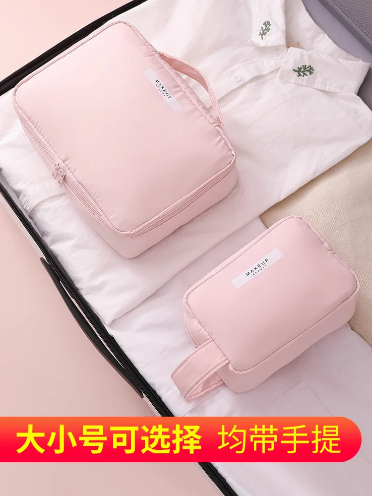 Portable Ladies Cosmetic Bag: High-Appearance Index, Large-Capacity Travel Washing Bag - 3D Makeup Storage