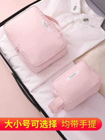 Portable Ladies Cosmetic Bag: High-Appearance Index, Large-Capacity Travel Washing Bag - 3D Makeup Storage