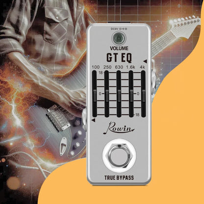 Rowin Guitar Effects Pedal – Noise Gate, Delay, Chorus, Vibrato, Phaser, Flanger, Booster, EQ, Fuzz, Metal, Distortion, and Blues Drive