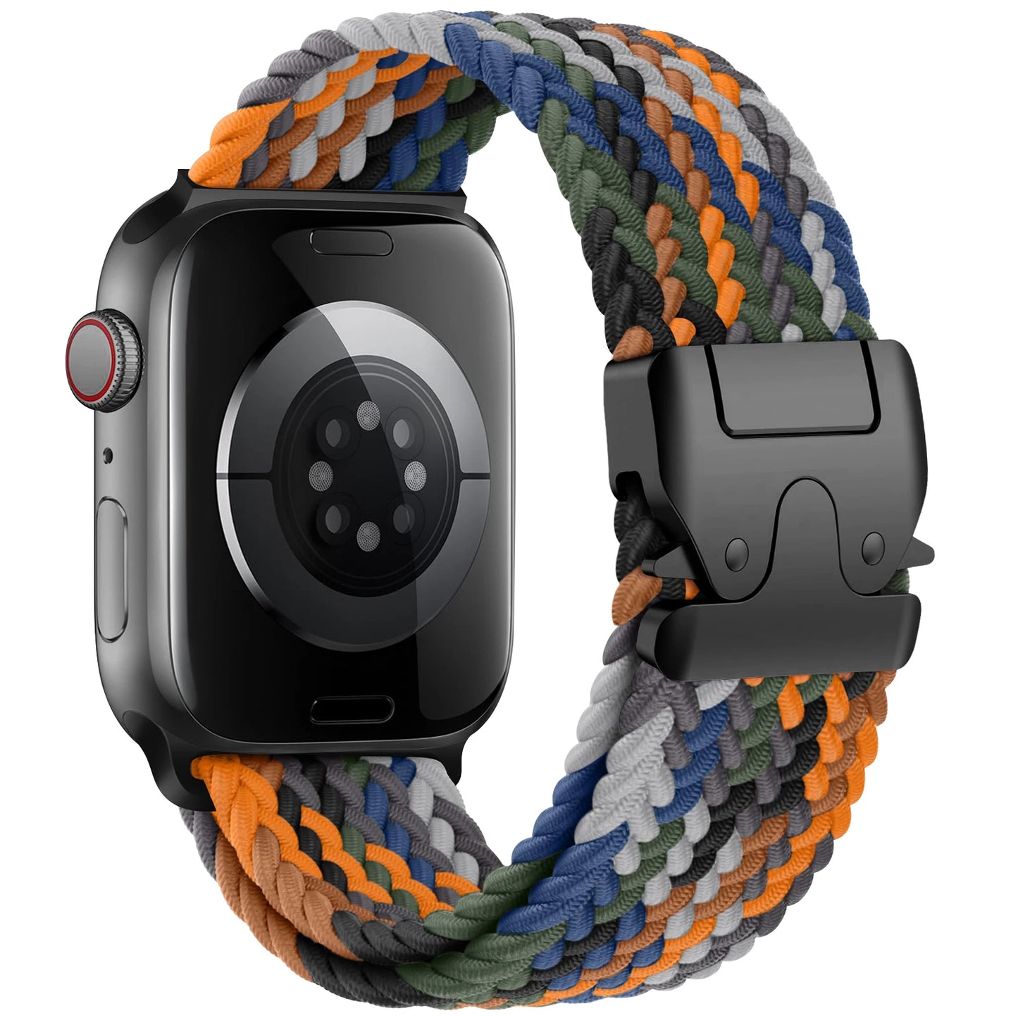 Parachute Braided Straps for Apple Watch Series 9/8/7/6/5 SE – Compatible with 41mm-49mm Bands
