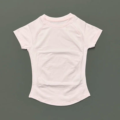 Women’s Seamless Sports Top – Short Sleeve Slim Fit Yoga & Gym Running Fitness Activewear T-Shirt Athletic Workout Tee
