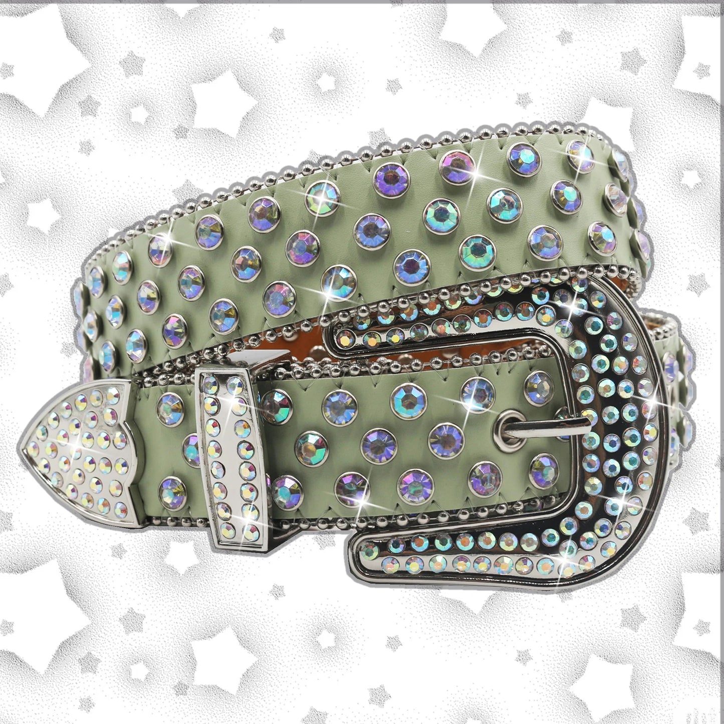 Luxury Rhinestone Belt – Diamond Crystal Studded Fashion Pin Buckle Belt for Women, Stylish Jeans Decoration