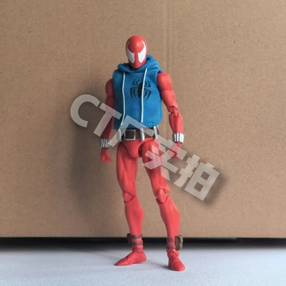 CT Toys Mafex 186 Scarlet Spider Action Figure – Amazing Spider-Man Comic Anime Model Gift Toy