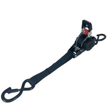Auto Retractable Ratchet Cargo Straps – Heavy Duty Luggage Tie Down Belts for Car & Motorcycle Load Securing Tensioner Strap Kit