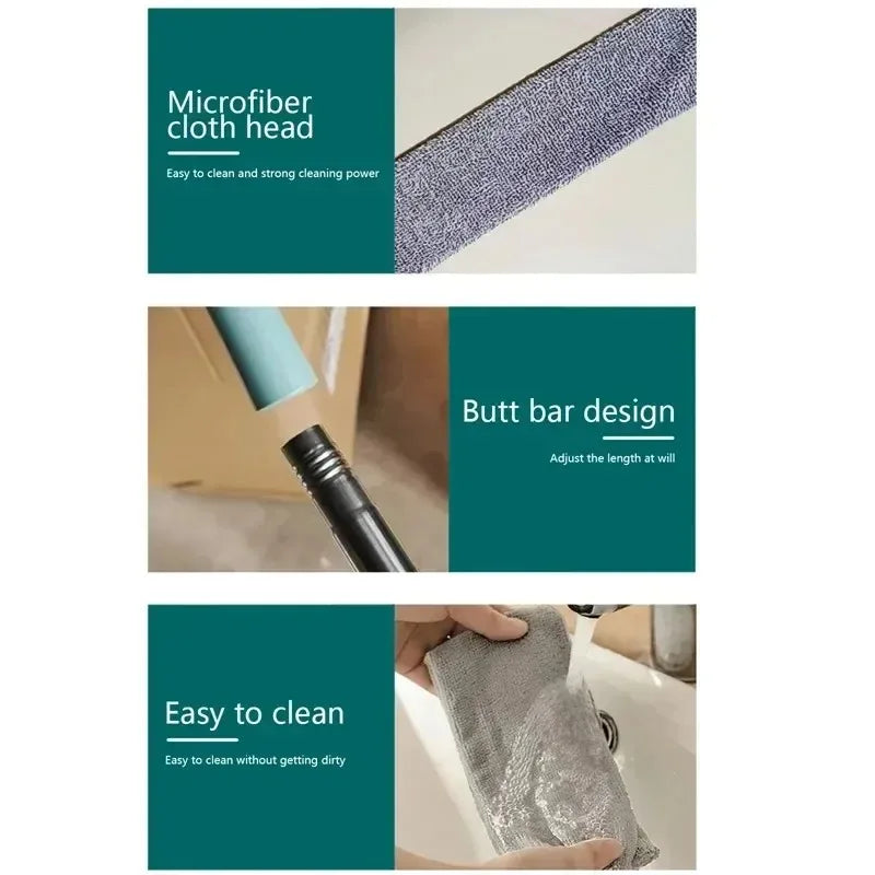 UNTIOR Long Handle Dust Mop – Floor, Ceiling, Sofa & Bed Dust Cleaner Household Cleaning Tool
