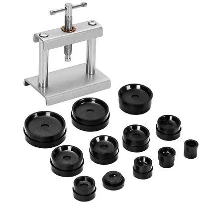 Professional Watch Press Tool Set – Case Back Closer with 12 Dies, Watch Repair Kit for Watchmakers