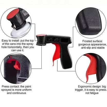 Portable Plastic Spray Paint Handle – Universal Reusable Hand Spray Gun for Car Color Changing & Film Pasting