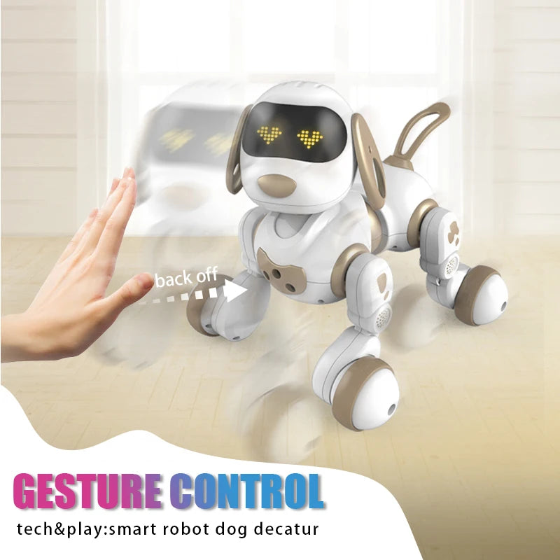 Funny RC Robot Dog – Electronic Stunt Dog with Voice Commands, Touch-Sense, Music and Songs for Boys and Girls, Model 6601