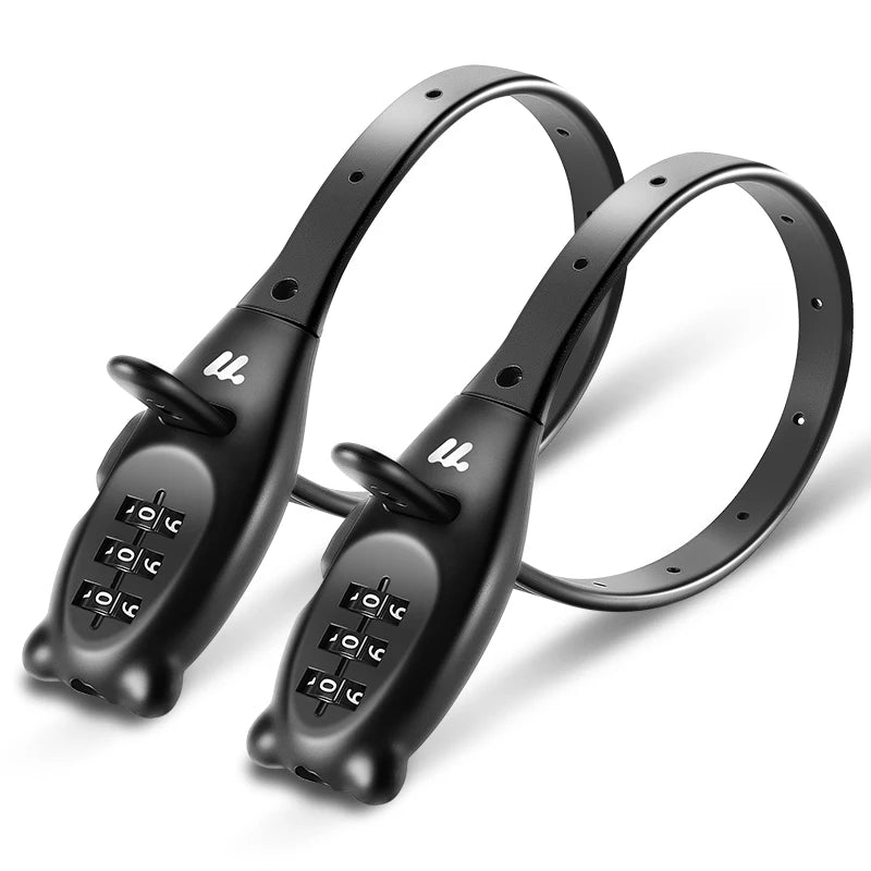 WEST BIKING Portable Bicycle Cable Lock – Zinc Alloy Adjustable Anti-Theft Password Lock for Bike, Motorcycle & Helmet Security
