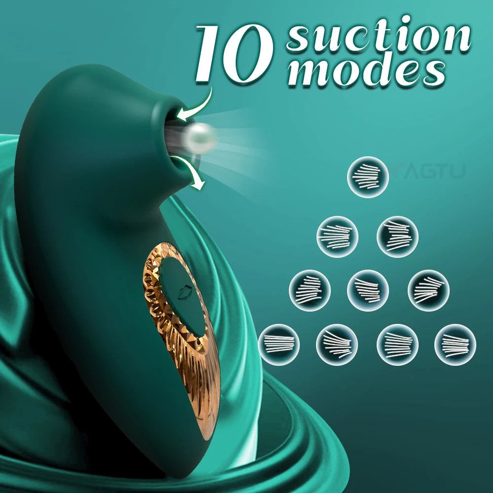Mini Clitoral Suction Vibrator - Compact Rechargeable Intimate Massager for Adults, Clitoral & Nipple Stimulation