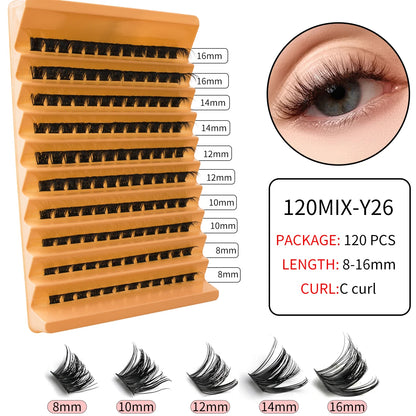 YSDO Premade Volume Fans Eyelash Extensions – 10/14 Rows Natural Mink Individual Cluster Lashes for Makeup