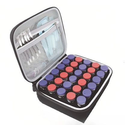 10ml Insulin Vial Storage Case – Waterproof EVA Large Capacity Organizer for Diabetics, Protective Travel Insulin Bottle Holder