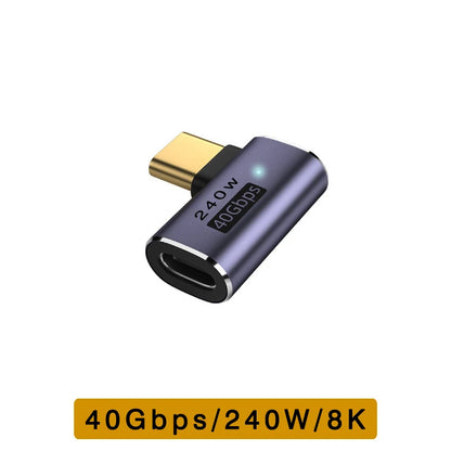 UGOURD USB4 Type C Adapter - 40Gbps Thunderbolt 3/4 Male to Female OTG Extension Converter for Laptop