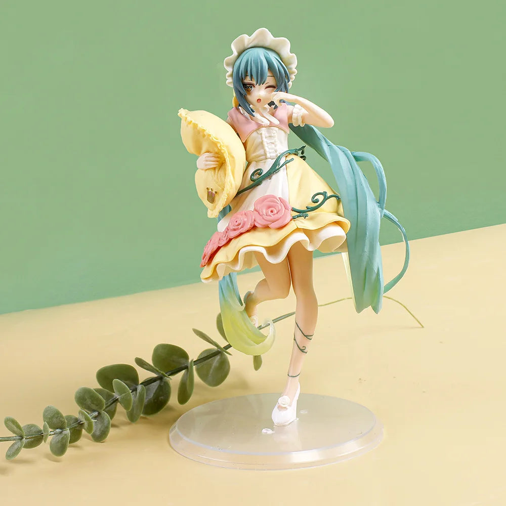 New Hatsune Miku Anime Figure – Fairy Mirror Sleeping Beauty Car Ornament & Collectible Toy Gift