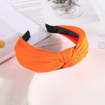 New Knotted Headbands for Women & Girls – Solid Color Hair Bands, Simple Retro Hair Hoop, Makeup Headwear, Hair Accessories