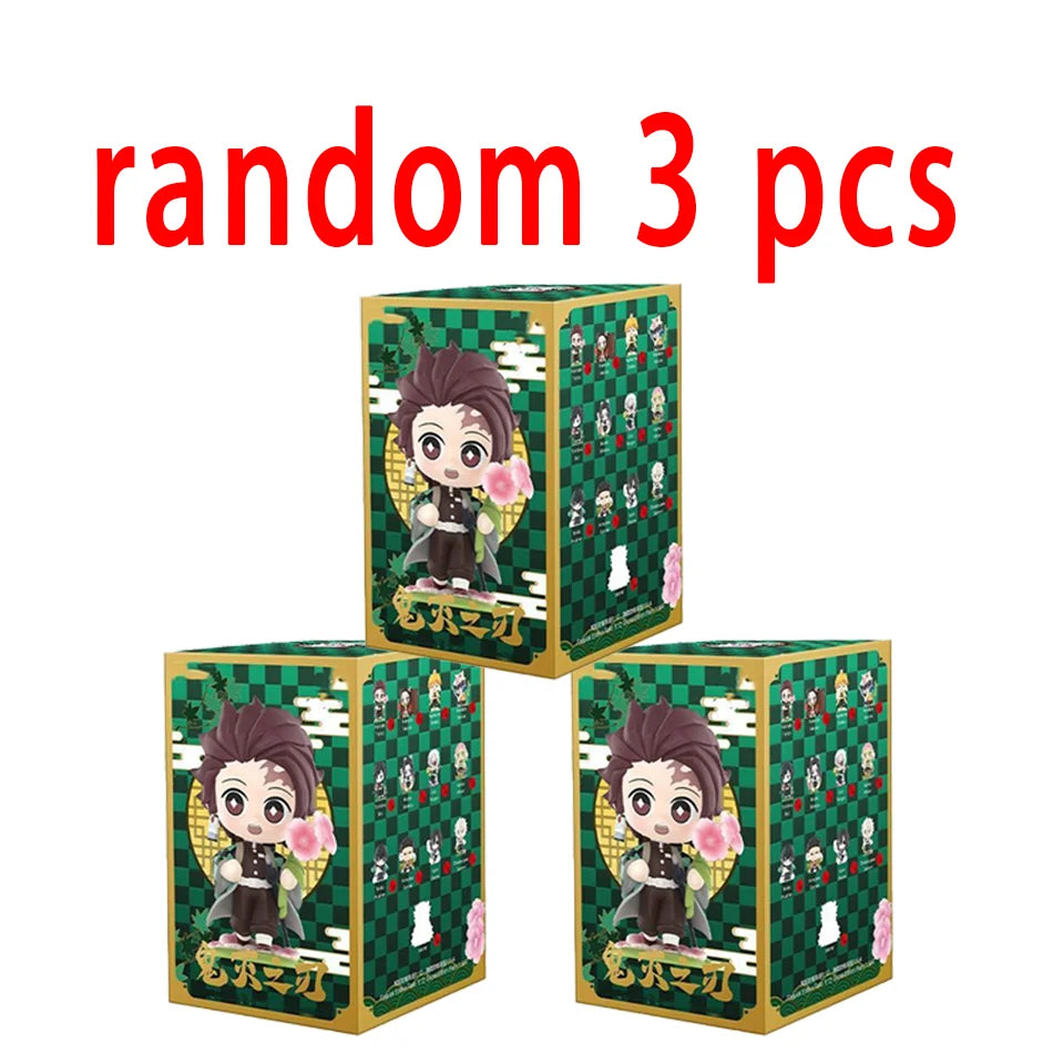 Demon Slayer Tanjiro & Nezuko Figure Blind Box – Anime Cartoon Statue Model Ornament, Creative Surprise Gift