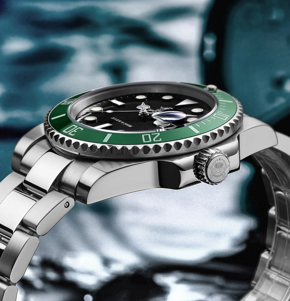 ADDIESDIVE Men's Stainless Steel Quartz Watch — Waterproof Business & Outdoor Sports Timepiece