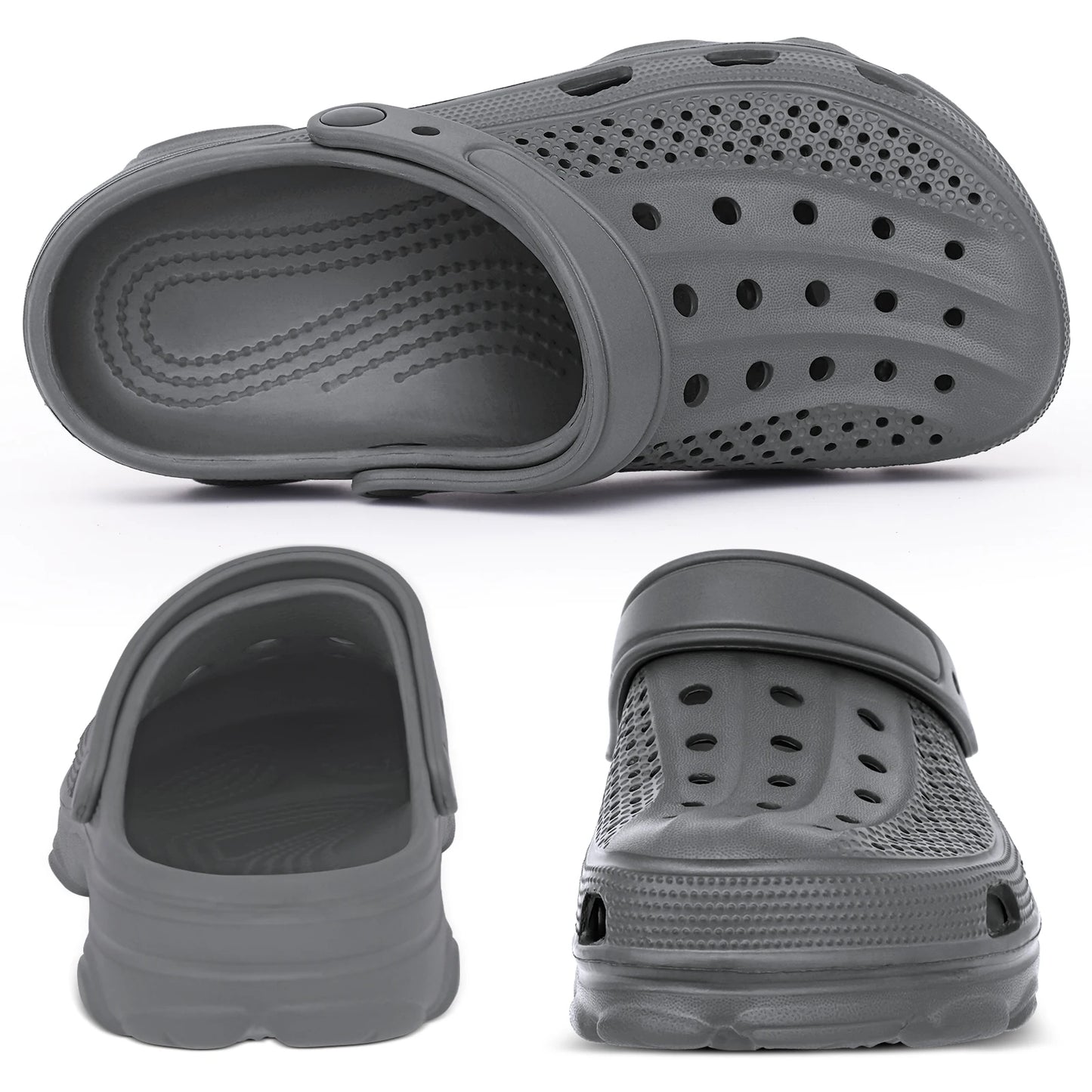 Comwarm Men’s Clogs Slippers – Breathable Non-Slip Garden & Beach Sandals for Indoor Outdoor Casual Wear