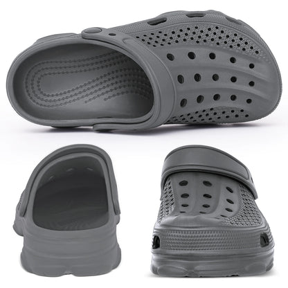 Comwarm Men’s Clogs Slippers – Breathable Non-Slip Garden & Beach Sandals for Indoor Outdoor Casual Wear