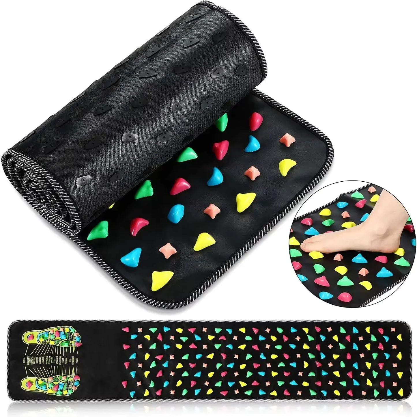 Finger Pressure Board Foot Massage Pad – Acupoint Mat for Nerve Relief & Muscle Relaxation