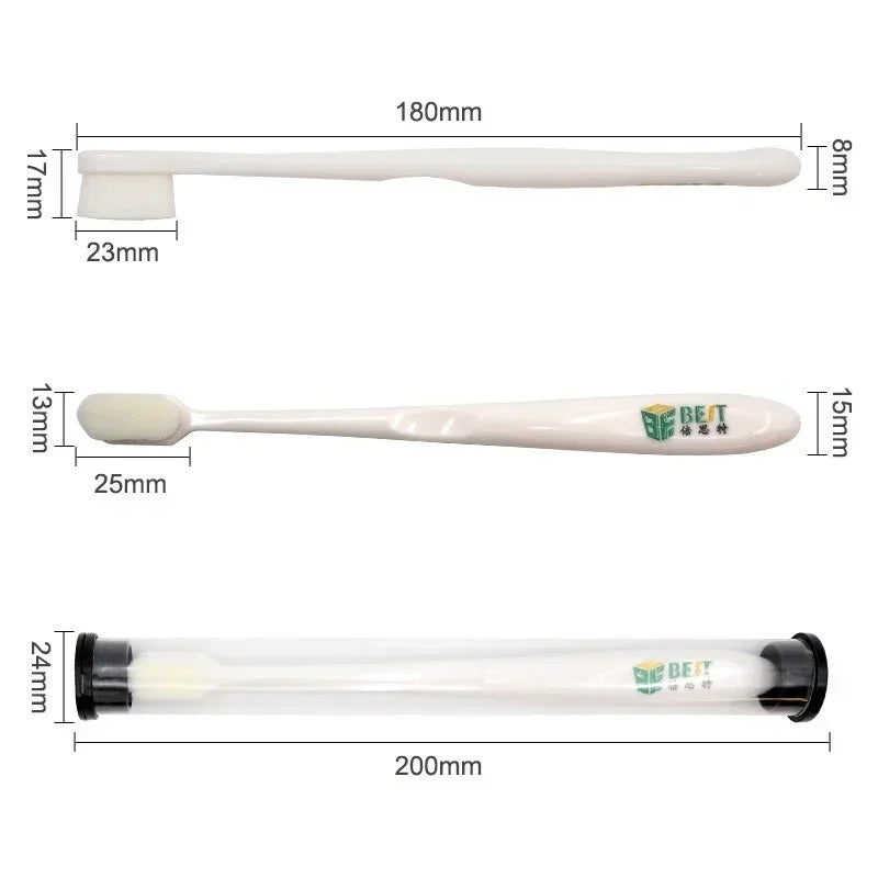 BST-82 PBT Fiber Cleaning Brush – IC Glue Removal and Polishing Tool for PCB, BGA, and Mobile Phone Motherboard Repair